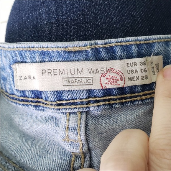 ZARA • Slim Premium Wash Trafaluc Blue Jeans 6 - Picture 6 of 6